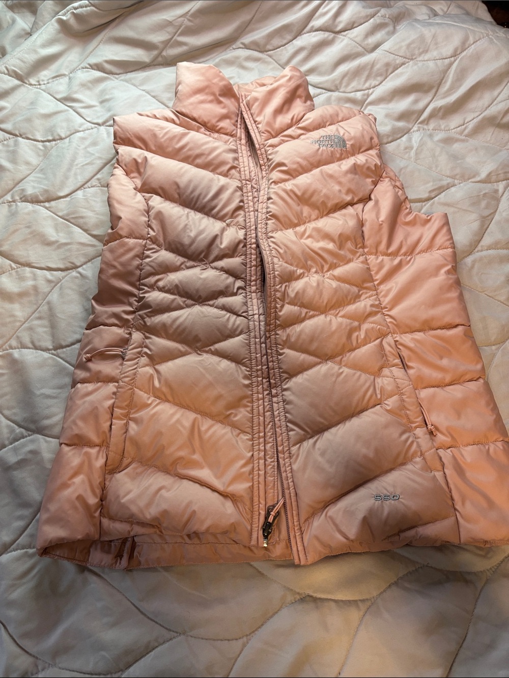 The North Face Women's Light Pink Quilted Down Vest